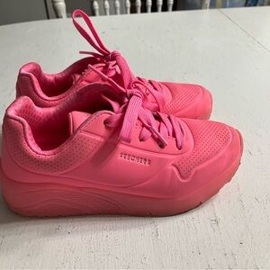 Skechers Neon Pink Athletic Shoes